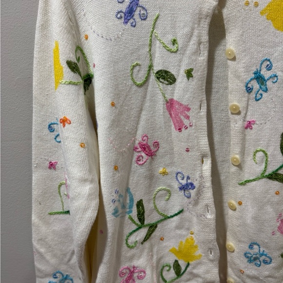 Vintage Susan Bristol floral sweater - Picture 3 of 8